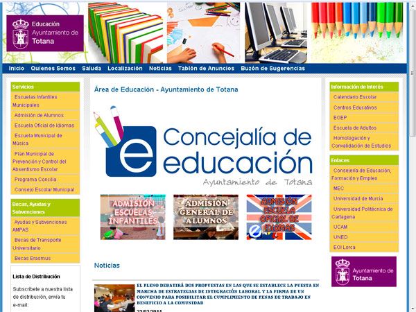 Concejalía de Educación - Ayuntamiento de Totana