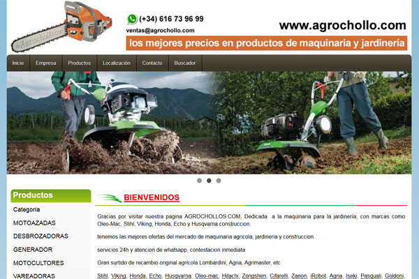 Agrochollo.com Maquinaria y Jardinería