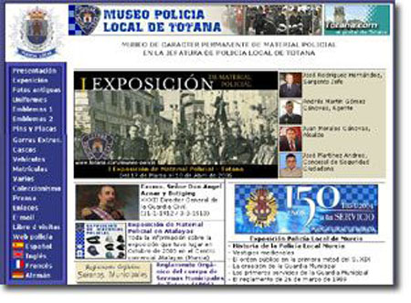 LA PÁGINA WEB DEL MUSEO POLICÍA LOCAL DE TOTANA CUMPLE 2 AÑOS EN LA RED