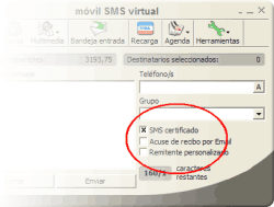 SMS Certificado